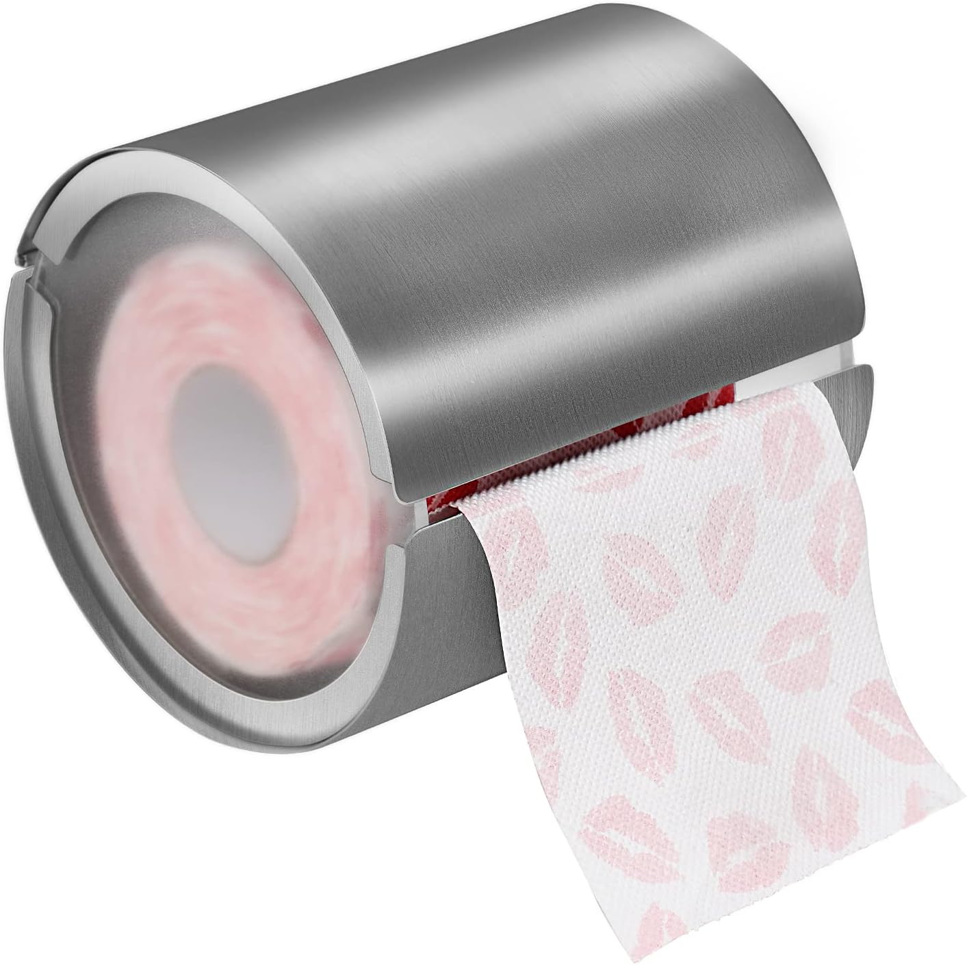 Cat Proof Toilet Paper Holder Dog Proof Toilet Paper Roll Holder Pet Proof TP Holder Anti-Cat TP Roll Holder TP Roll Keeper Protector Round Enclosed Wall Mounted Stainless Steel Brushed Nickel