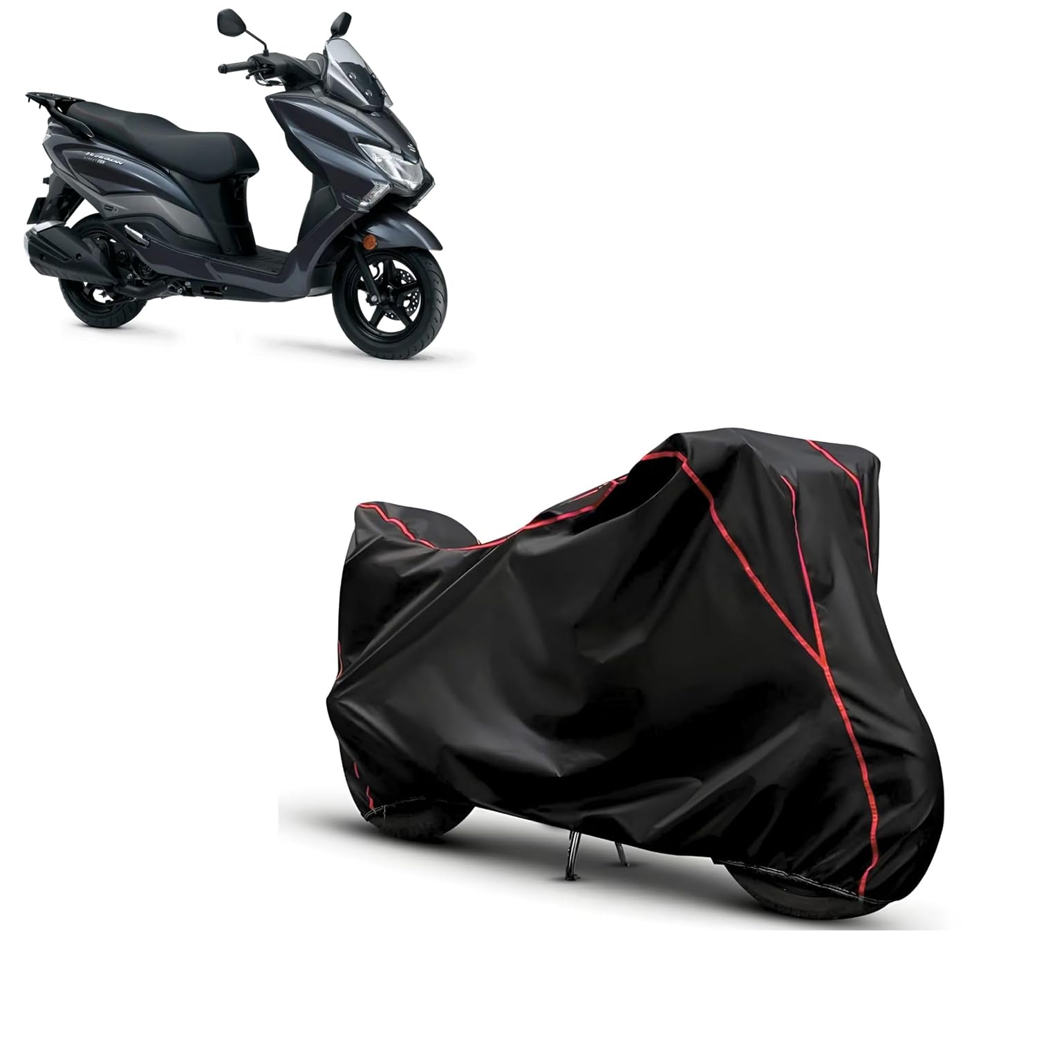 Kerwa Waterproof Bike Cover Compatible with Suzuki Burgman | Dust Proof, UV-Resistant, All-Weather Protection Bike Body Co...