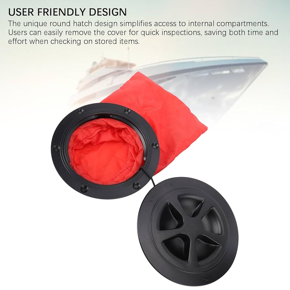 Marine Deck Hatch 3/4/5/6 INCH Boat Round Deck Plate Inspection Hatch Marine Access Port Hatch Cover For Marine Boat Yacht 316 Stainless Steel Kayak Hatch