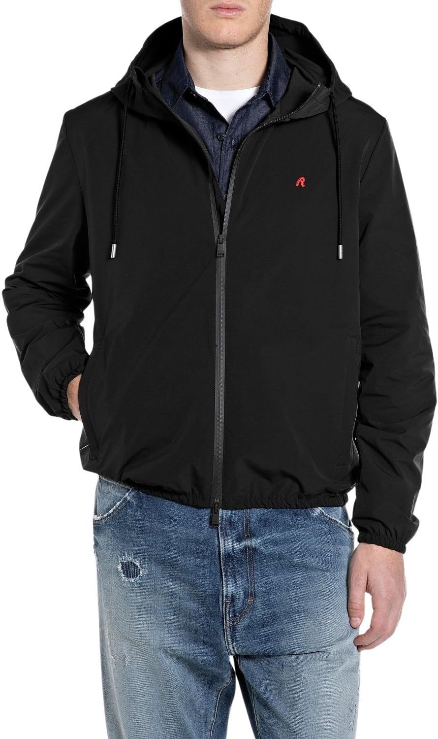 Replay Men's Jacket, 098 Black, XXL