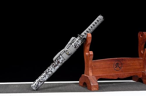 Miniatura 3 de JIHPEN sword - Espada Tanto hecha a mano de acero de alto manganeso con vaina gris