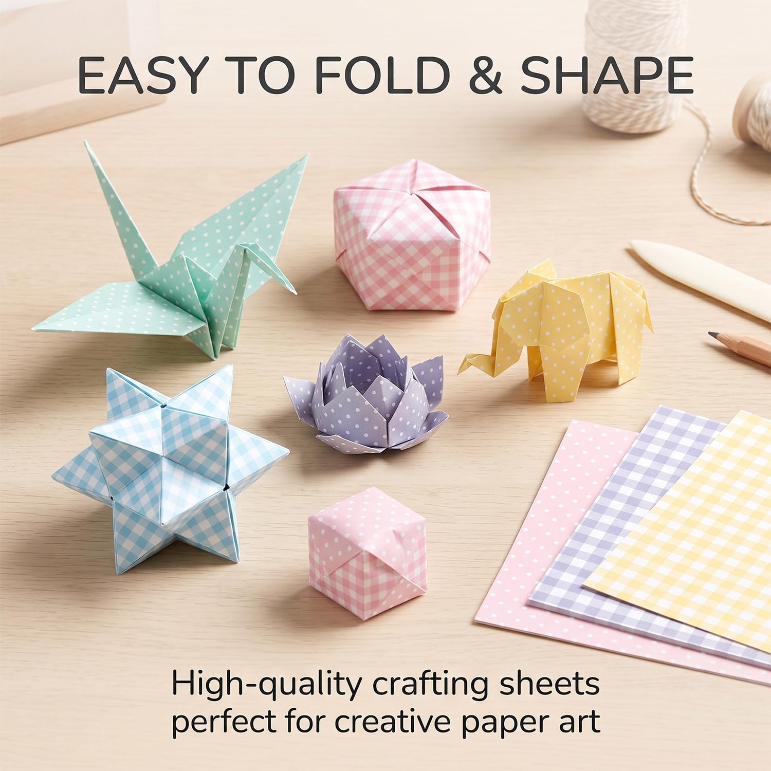 6-in Boho Dot Scrapbooking Paper Pad DIY Origami Collage Journals Supplies