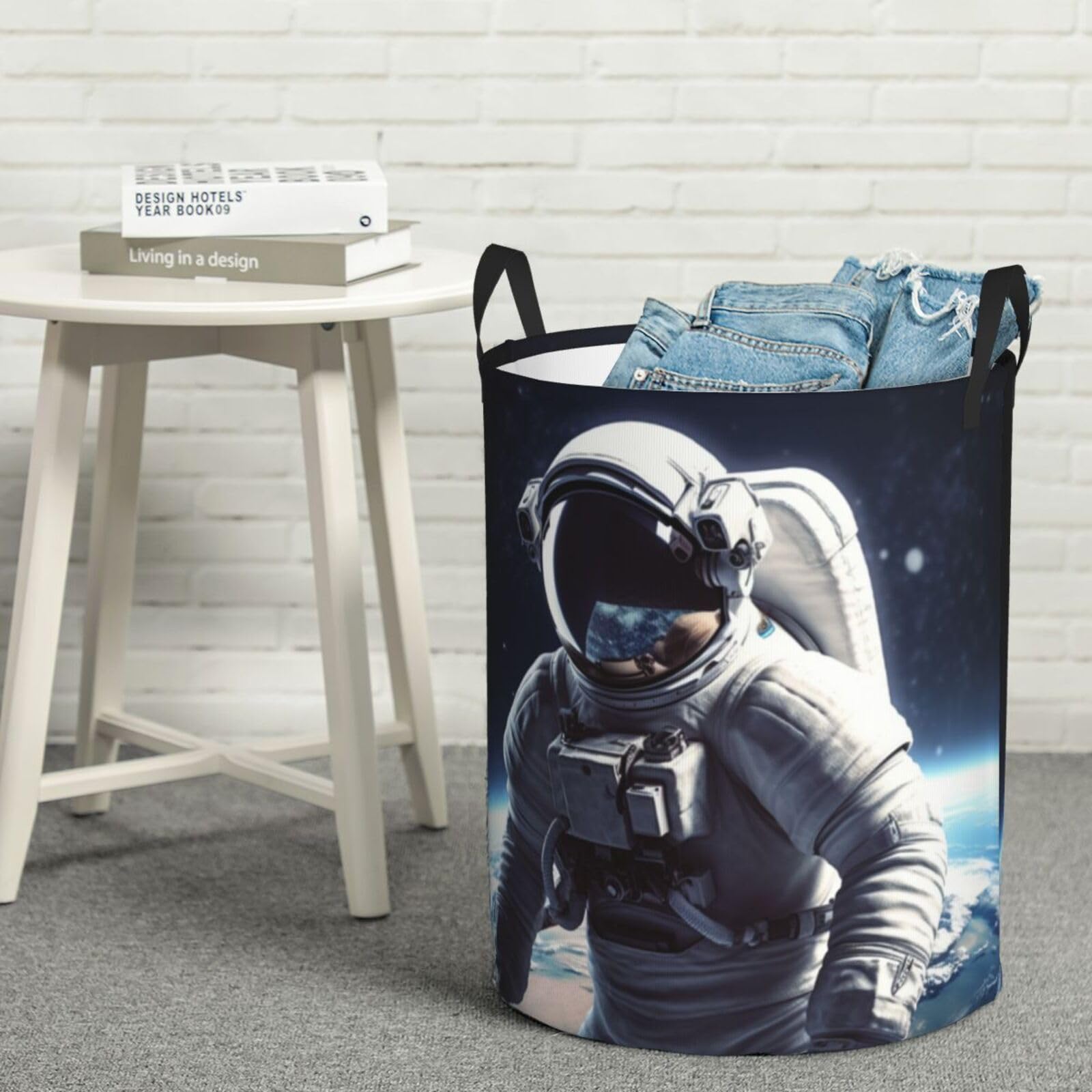 Grand panier à linge sale pour chambre enfant astronaute