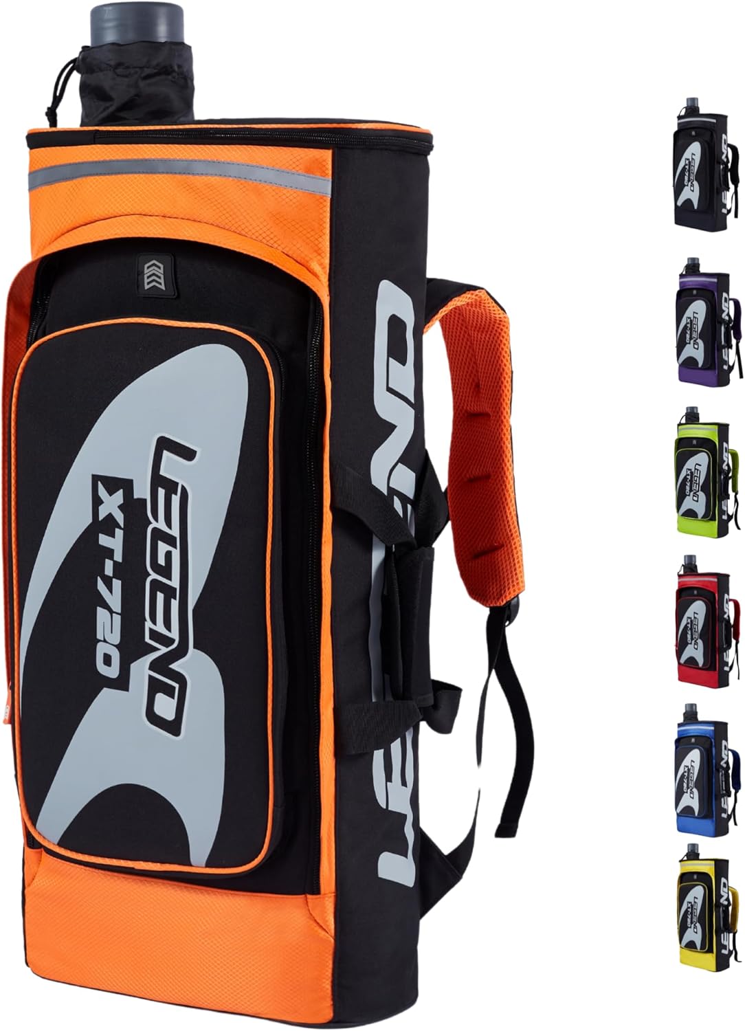 Legend XT720 Takedown Recurve Bow Case - Protective Nylon Archery Backpack Bag, Padded Recurve Bow and Arrow Case for Archery Accessories & Gears with Multiple Pockets, Arrow Tube Included