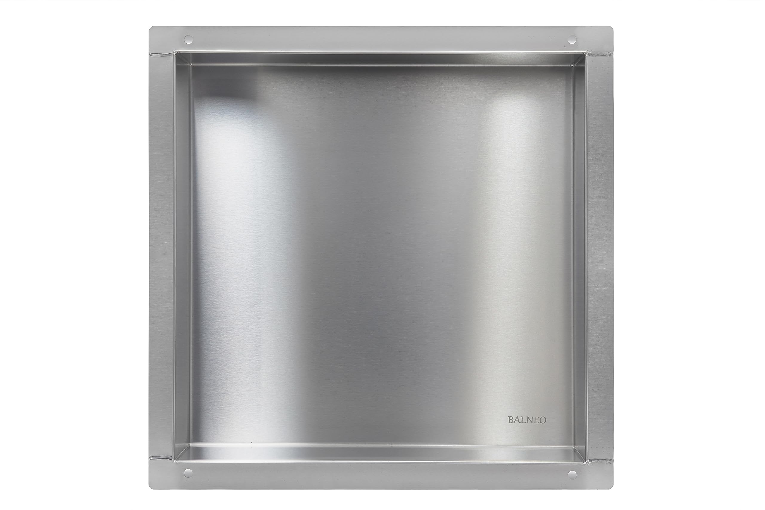 BALNEO WALL-BOX GEEN RIM Wandnis Douche RVS 30x30x10cm Douchenis Waterdicht, Flexibele Nisinstallatie, Nis voor Badkamergerei, Onder de Tegels