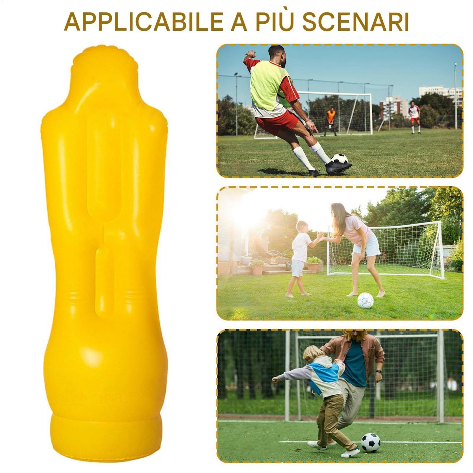 Manichino Calcistico Ad Aria Pallone Gonfiabile Per Esercizi | Portiere Per Allenamento Calcio