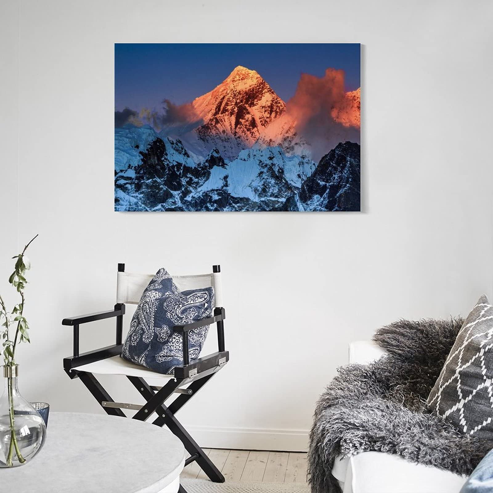 額縁付きネパール エベレスト山岳風景画 / Framed Mt. Everest 額縁付きネパール山岳風景画 / Framed Nepal Mountain