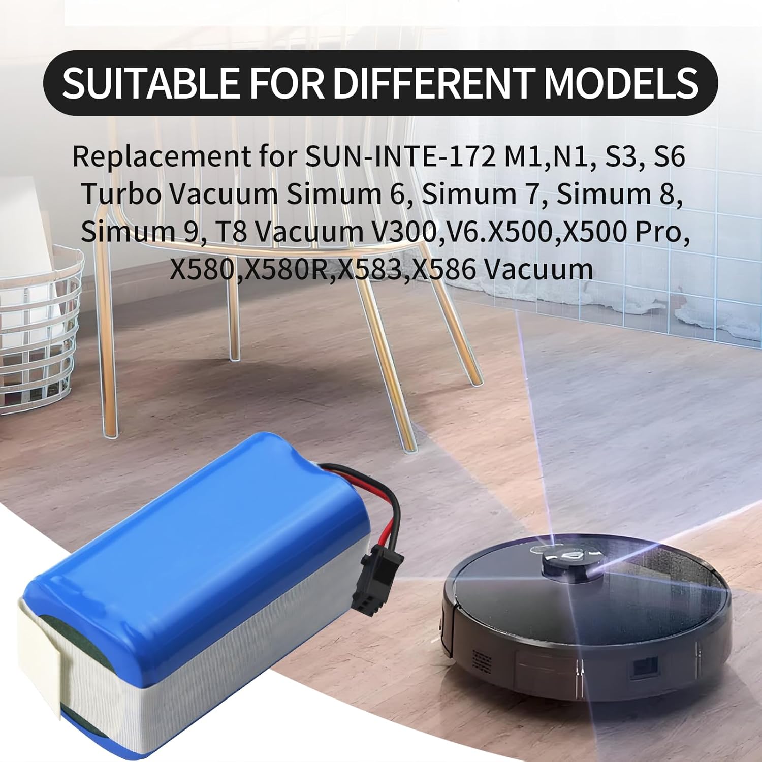 ZTHY battery suitable for different robot vacuum models