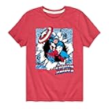 Captain America - Panels - Toddler and Youth Short Sleeve Graphic T - Shirt