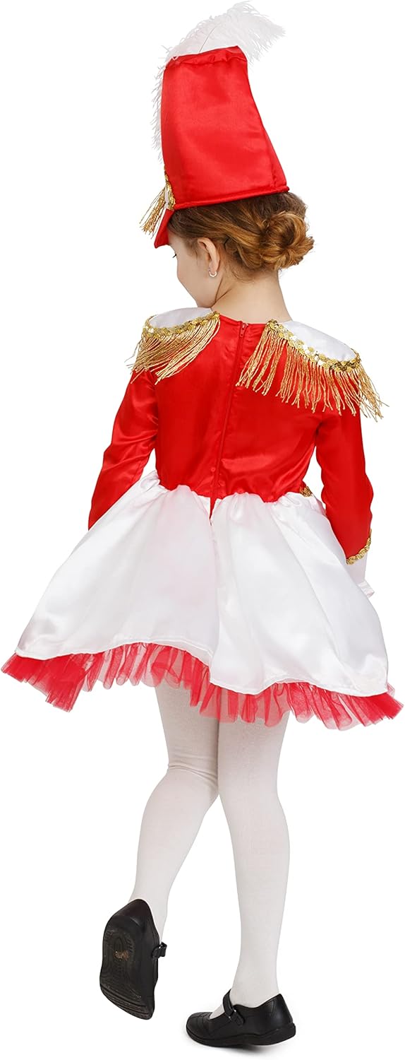 Miniatura 2 de Dress Up America Disfraz de Majorette de tambor para niñas, uniforme de banda de marcha para niños