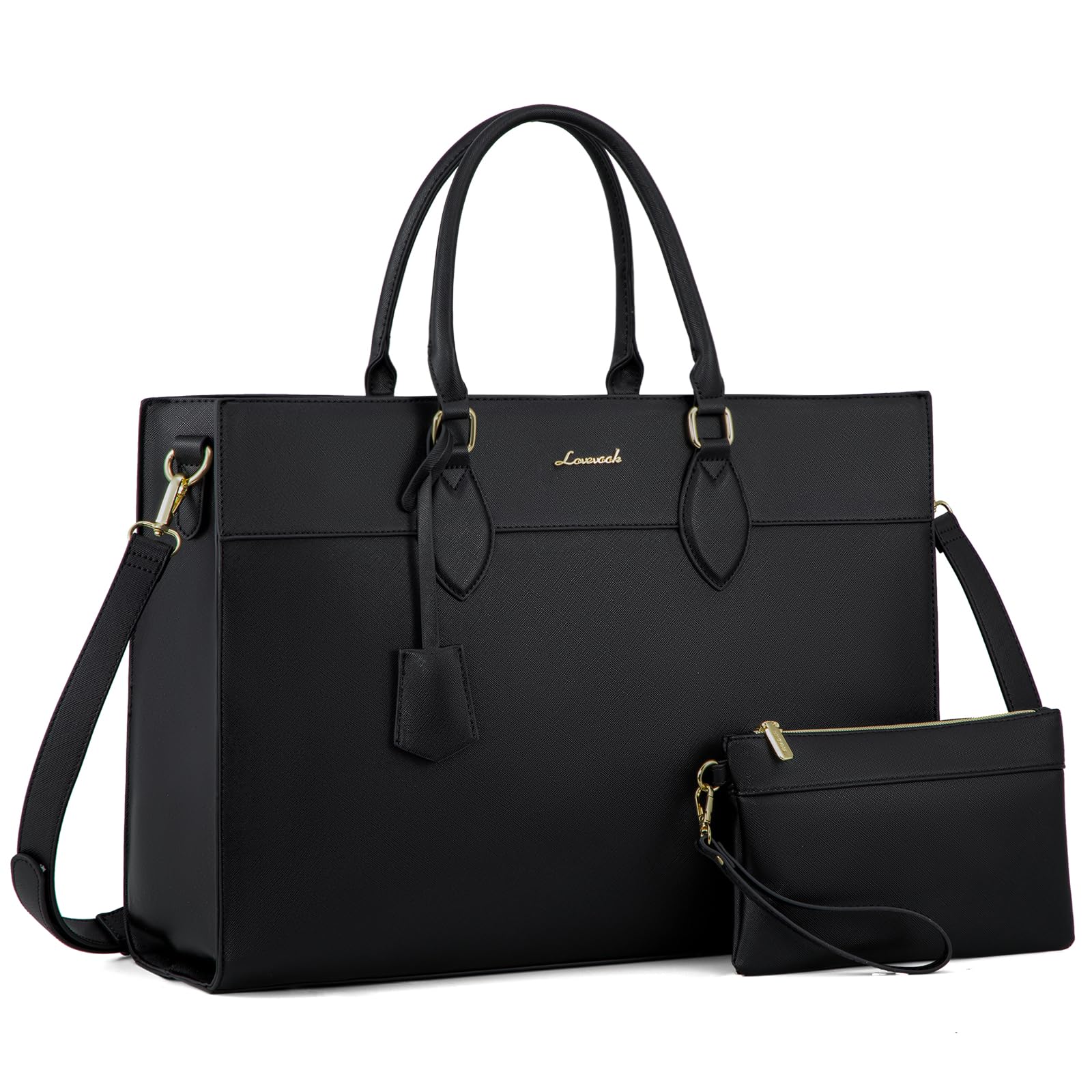 LOVEVOOK Bolso para Portátil de Mujer 15,6 Pulgadas, Bolso de Trabajo Grande Impermeable para Profesoras, Universidad y Oficina