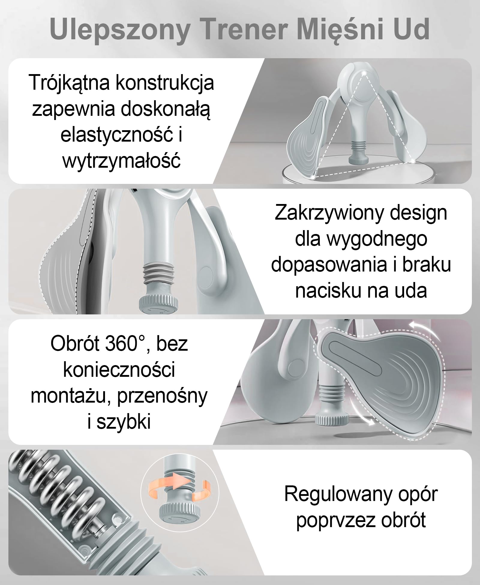 Urządzenie do Ćwiczeń Mięśni Dna Miednicy i Kegla, Regulowany Trener Mięśni 7-32 kg dla Kobiet i Mężczyzn, Sprzęt do Ćwiczeń Przywodzicieli Uda z Taśmą Oporową, Trening Nóg i Pośladków w Domudfaw