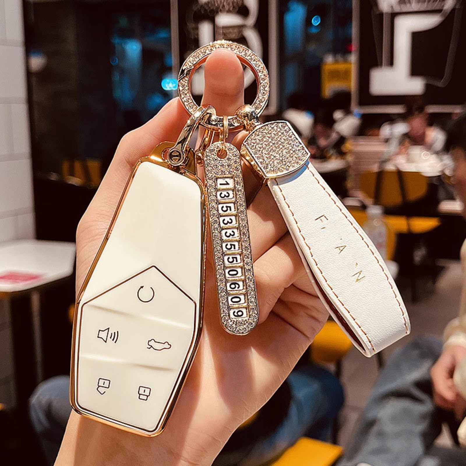 Funda para llave de coche MG One con protector anticaídas de TPU 7