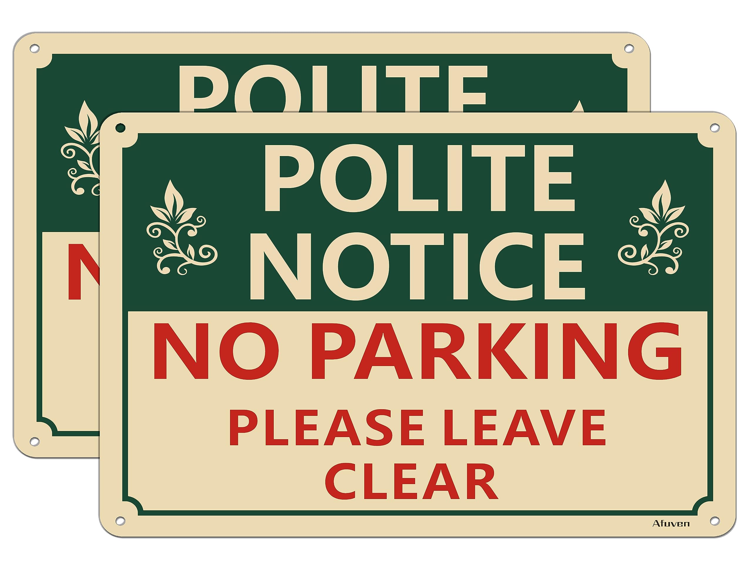 2 Cartelli "No Parking 24 Hour Access Required" In Alluminio, 25,4x35,6 Cm, Antiruggine E Anti UV, Per Esterni