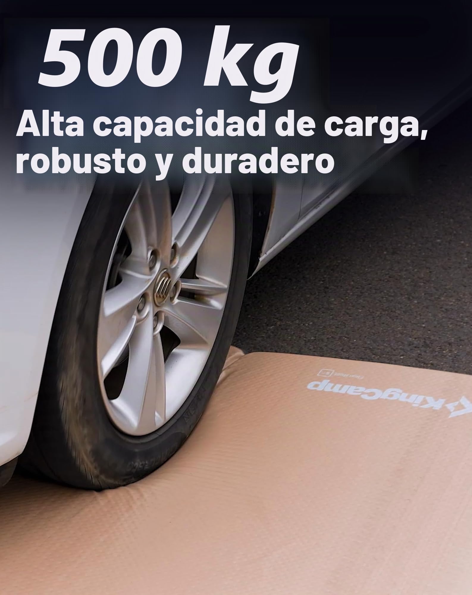 KingCamp Esterilla Camping, 500 kg, Colchoneta Hinchable de 5 cm de Grosor, Alta Elasticidad, para Silenciar, Cómoda, Colchón de Aire para 1 Persona para Acampar/Tumbling/Yoga/Fitness