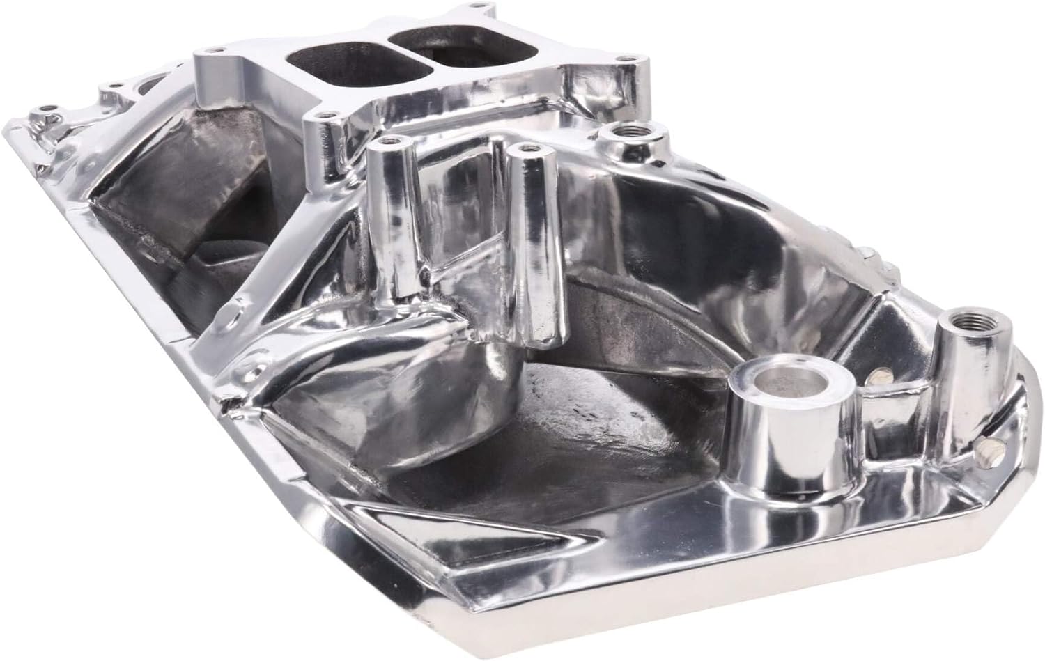 Top Street Performance Dual Plane Air Gap Aluminum Intake Manifold for AMC V8 - Polished