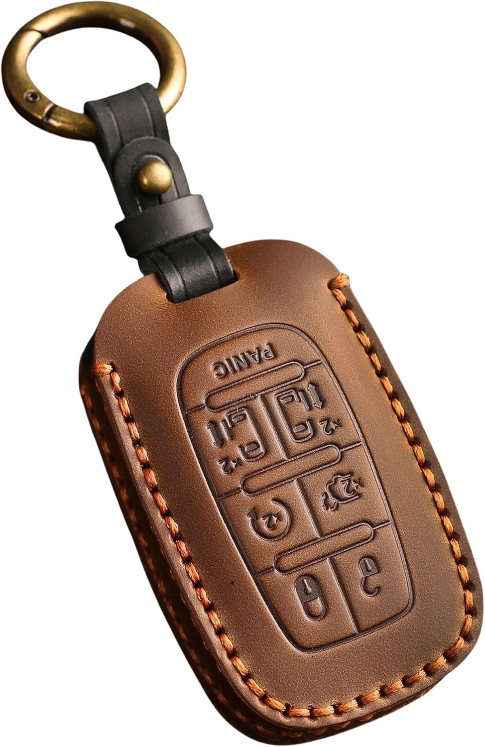 Leather Key Fob Cover for Chrysler Pacifica