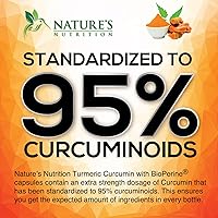 Vista 3 de Cúrcuma Curcumina con BioPerine & Jengibre 95% Curcuminoides 1950mg – Pimienta Negra para Absorción, Hecho en Estados Unidos, apoyo inmunológico