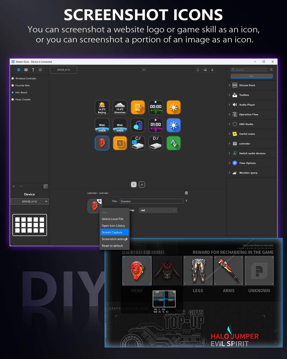 Semaiki Stream Controller Clavier macro avec 15 touches macro LCD personnalisables, déclenche des actions dans les applications et les logiciels tels que OBS, Twitch, Streamlabs, Discord, Mac et
