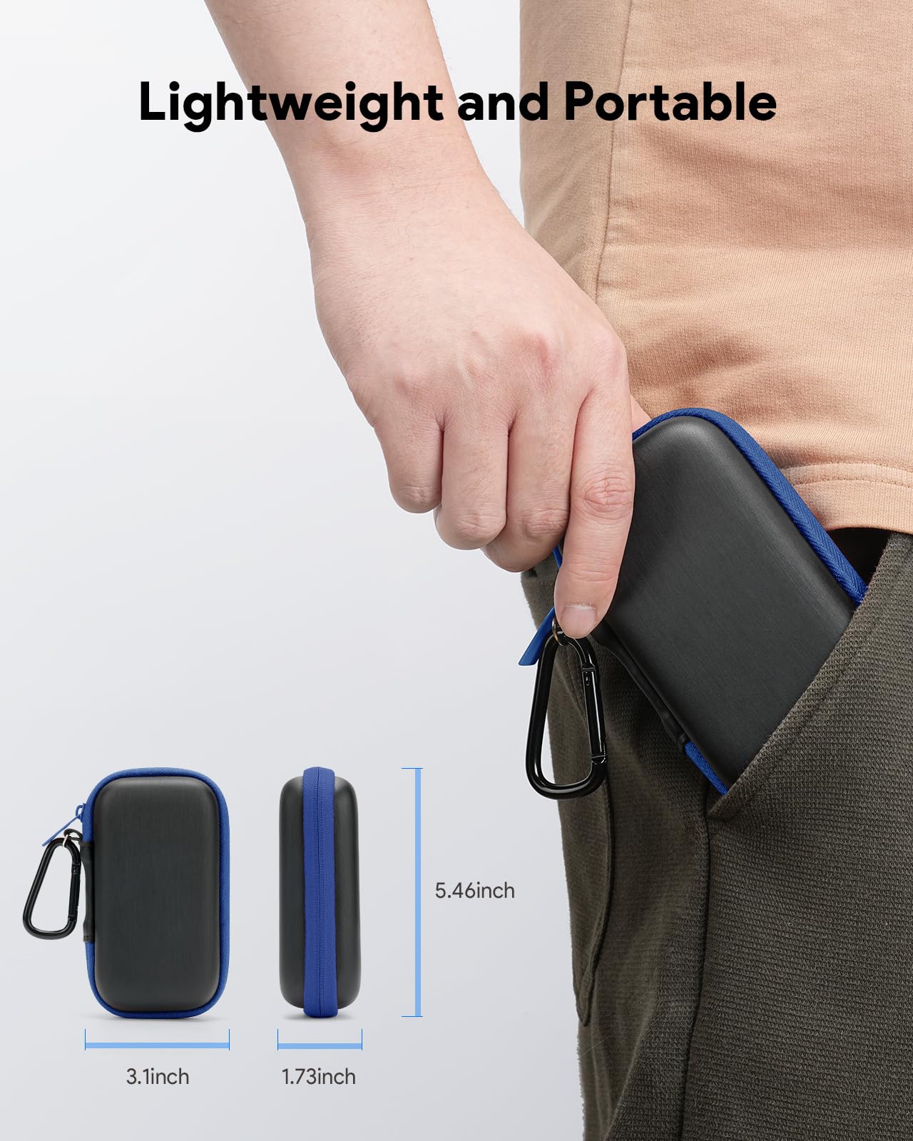 Étui de Protection pour SanDisk Portable/Extreme/Extreme Pro Disque Dur SSD Externe, Housse Coque de Transport Rigide