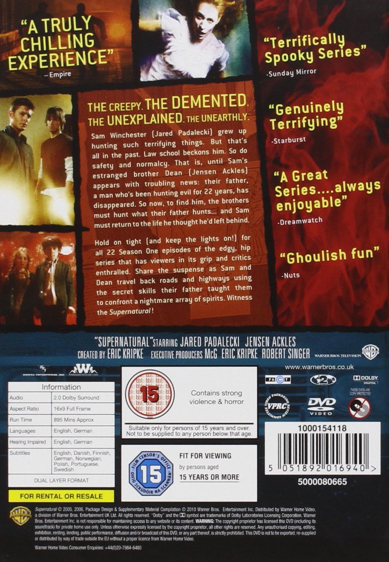 Supernatural - The Complete First Season [Edizione: Regno Unito]