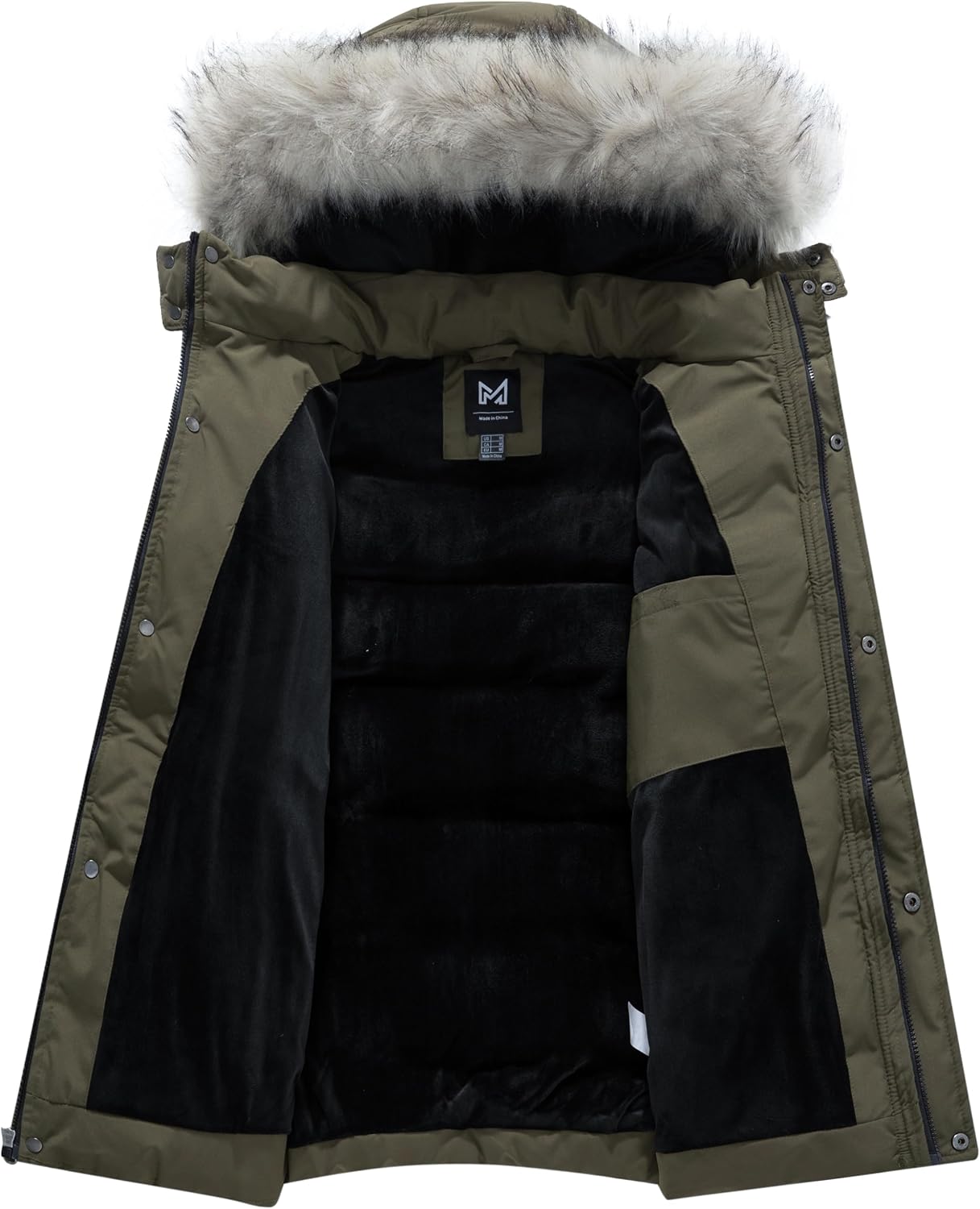 KVE Men's Hooded Winter Coat Warm Puffer Jacket Thicken Quilted Jacket
