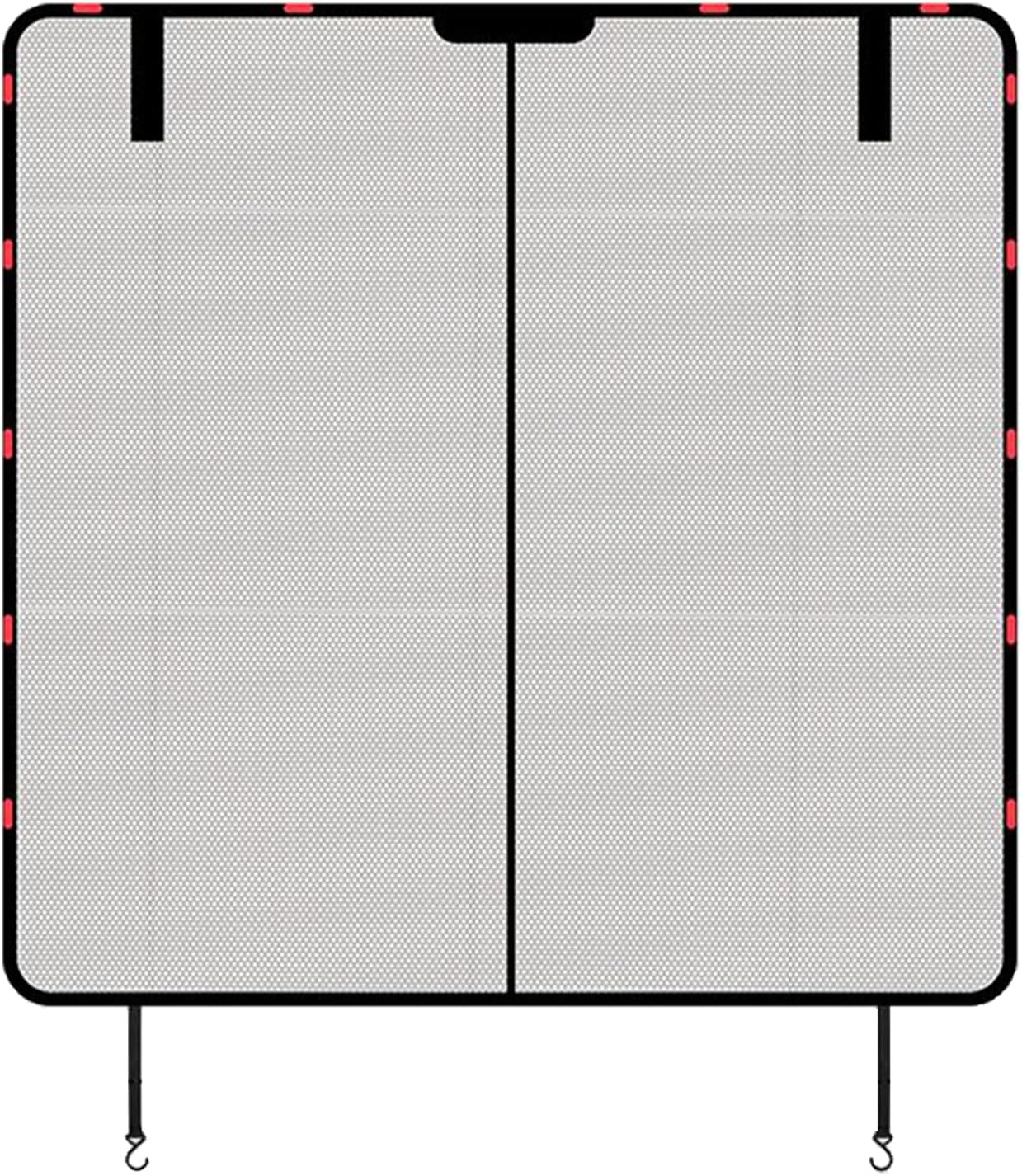 車用フライネット - 磁気メッシュスクリーンカバー、UV保護サンシェード 車用 wind0ws用 | 通気性の高いテールゲートネット