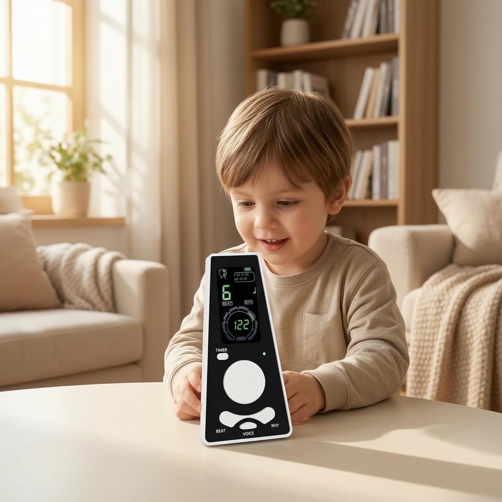 Qianly Metronomo Digitale con Cavo USB Portatile Metronomo Elettronico Ricaricabile Strumento per Pianisti, Studenti di Musica, Studio Musicale, Casa, Nero