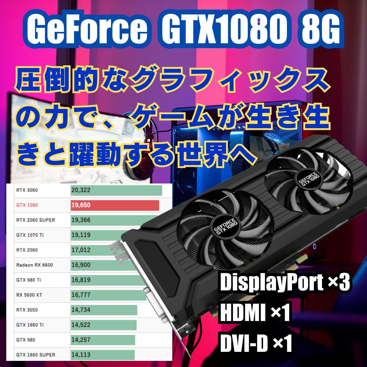 Amazon.co.jp: WaffleMK ゲーミングPC デスクトップPC タワー型 G 