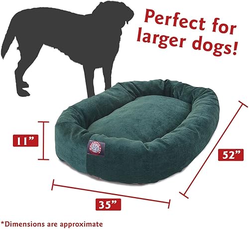 Miniatura 3 de Majestic Pet Villa - Cama para perros de espuma viscoelástica triturada de 52 pulgadas para perros de tamaño XL, 52 x 35 x 11 pulgadas, cama