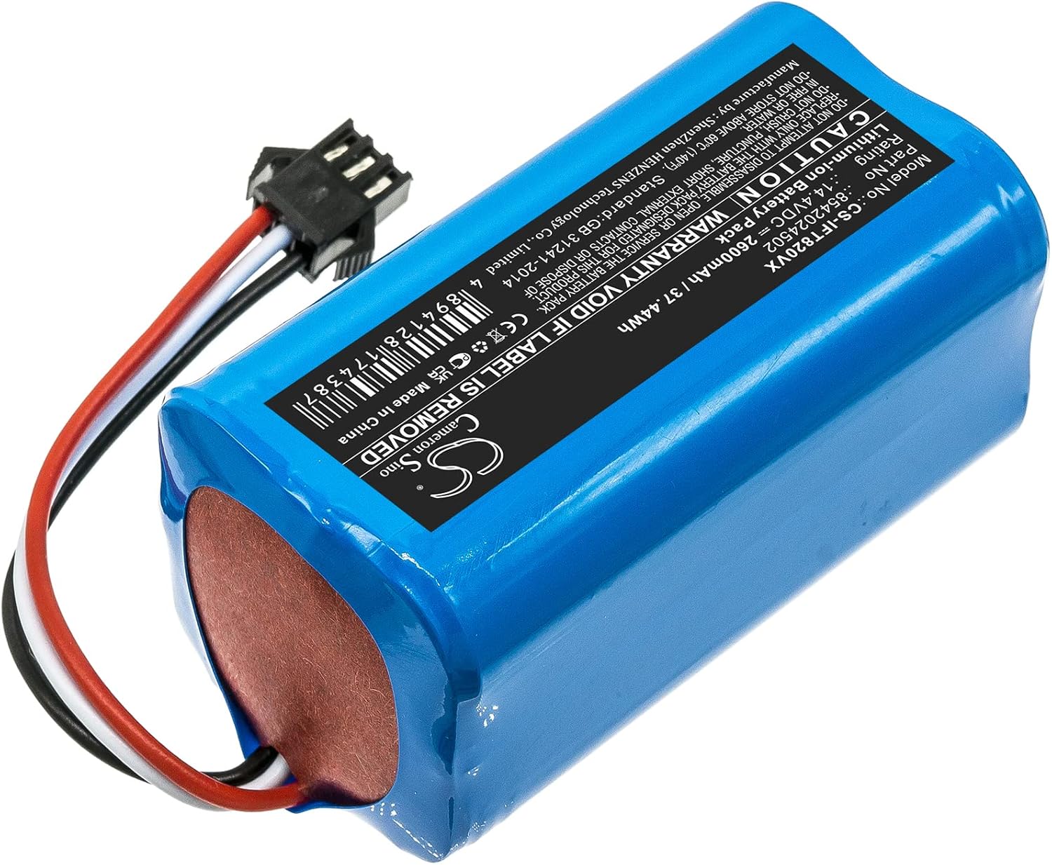 CS Battery for Hovo 700, Hovo-700-1610, Hovo-700-1703, Hovo-700-1709, MT820 PN: 8542024502 2600mAh / 37.44Wh