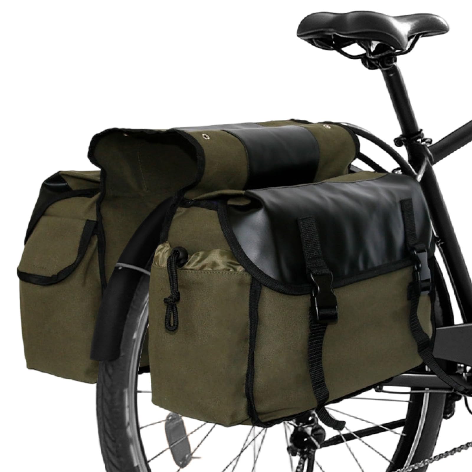 Amazon.co.jp: YAPJEB 自転車リアラック用自転車バッグ ブラック