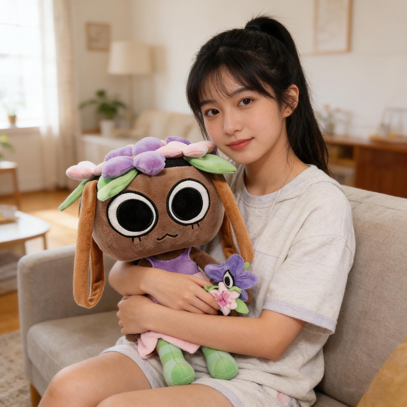 Dandy's World Plush, 10.6 inch Squirm from Dandys World Plushies Toys, Soft Stuffed Figure Doll for Fans, Stuffed Horror Game Figure Toy for Kids Boys Girls and Adult (Cosmo) - 4