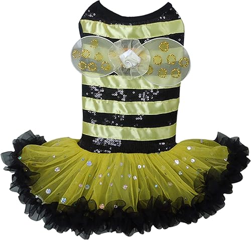 Miniatura 4 de Vestido de disfraz de abejorro para perros, talla XS