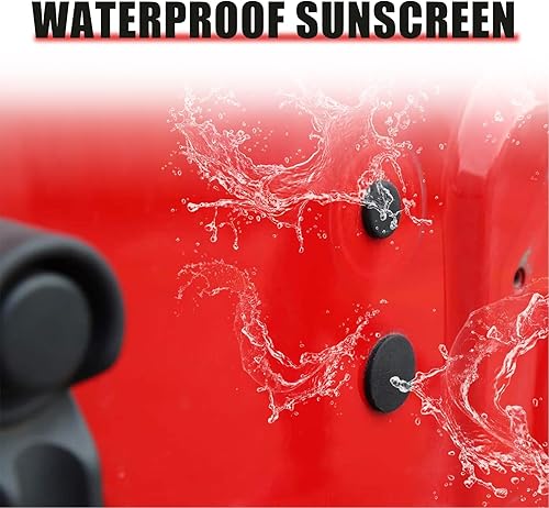 Miniatura 3 de Crynod 3 tapones para puerta trasera de automóvil, accesorios de modificación de sellado a prueba de polvo, 2 tamaños de instalación enchufable,