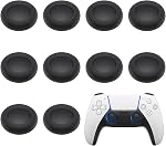 10PCS Bouchons de joystick pour poignées PS5/PS4 Contrôleur, antidérapant, anti-dérapante, anti dérapante PS5/PS4 Contrôleur