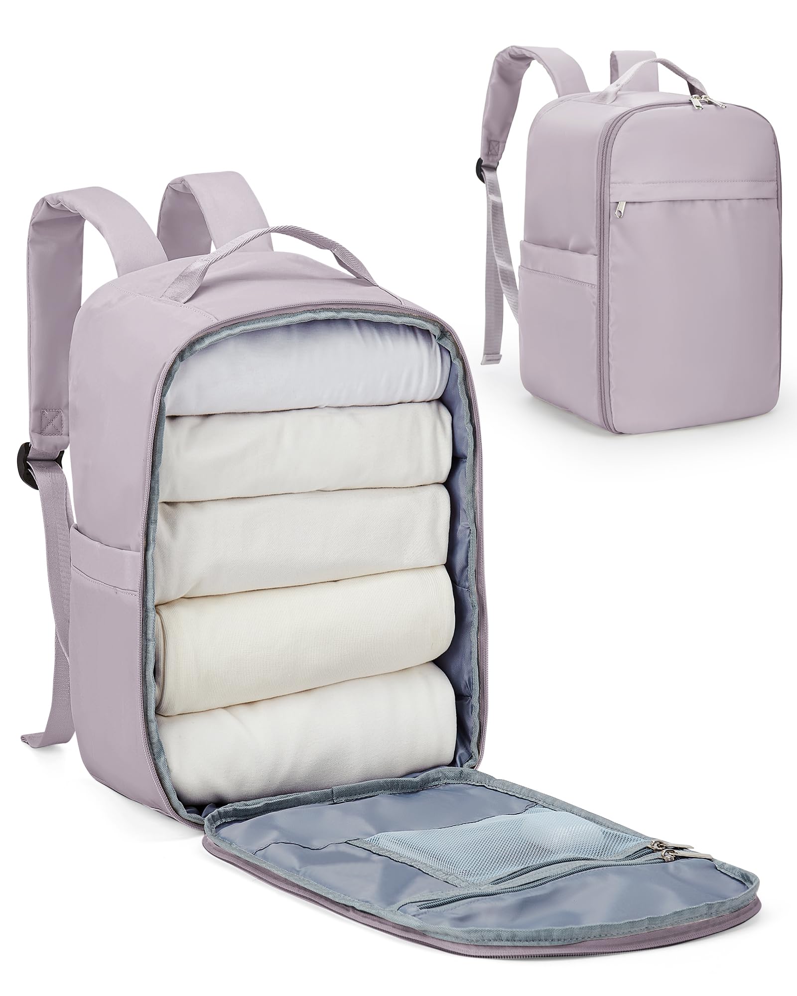 Carry On Backpack, United Airlines Personal Item Bag, Underseat Ryanair 40x20x25CM Luggage Bag Travel Essentials, mochila de viaje, Cabin Size Waterproof Laptop Backpack, Pink