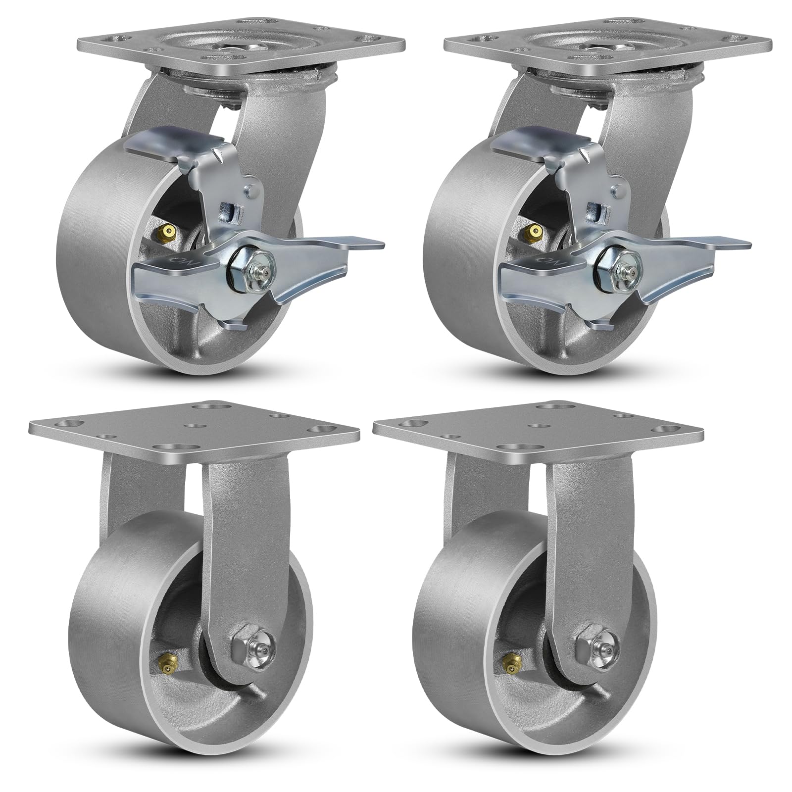 Heavy Duty Industrial Casters - Set of 4 -21 Heavy Duty Industrial Casters - Set of 4 -21