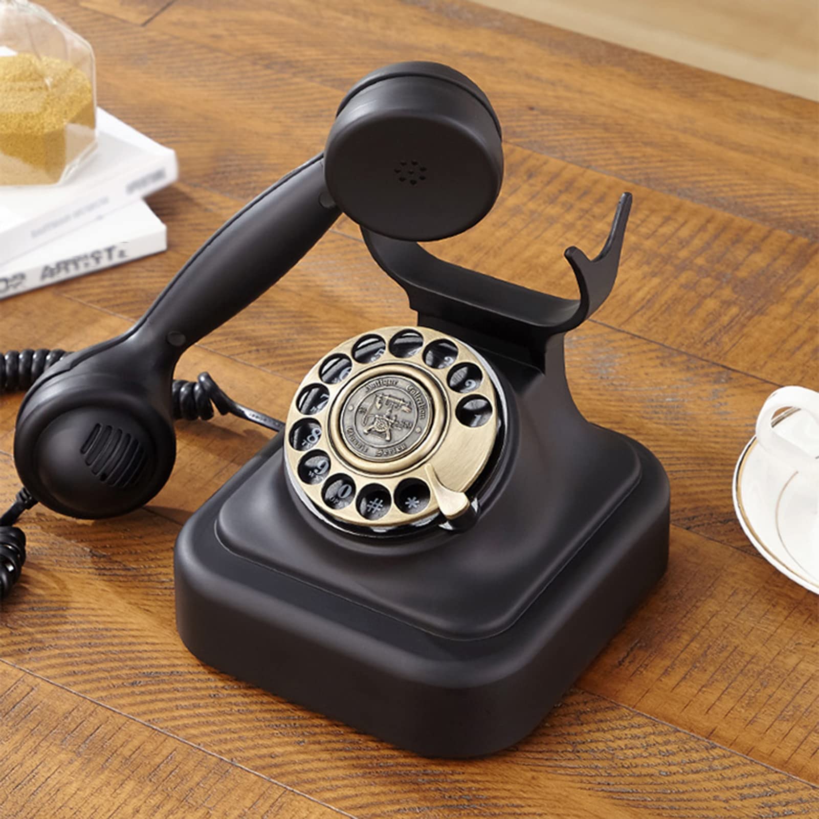 EC VISION - Teléfonos rotativos para teléfono fijo, teléfono fijo retro