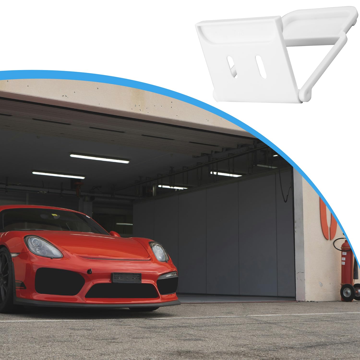 Tinoaly 2uds Soportes Sensor de Puerta Garaje para Ring Sensores Contacto de Alarma, Soporte Montaje Duradero para Puerta Garaje Accesorios Seguridad con Tornillos Fácil Instalación