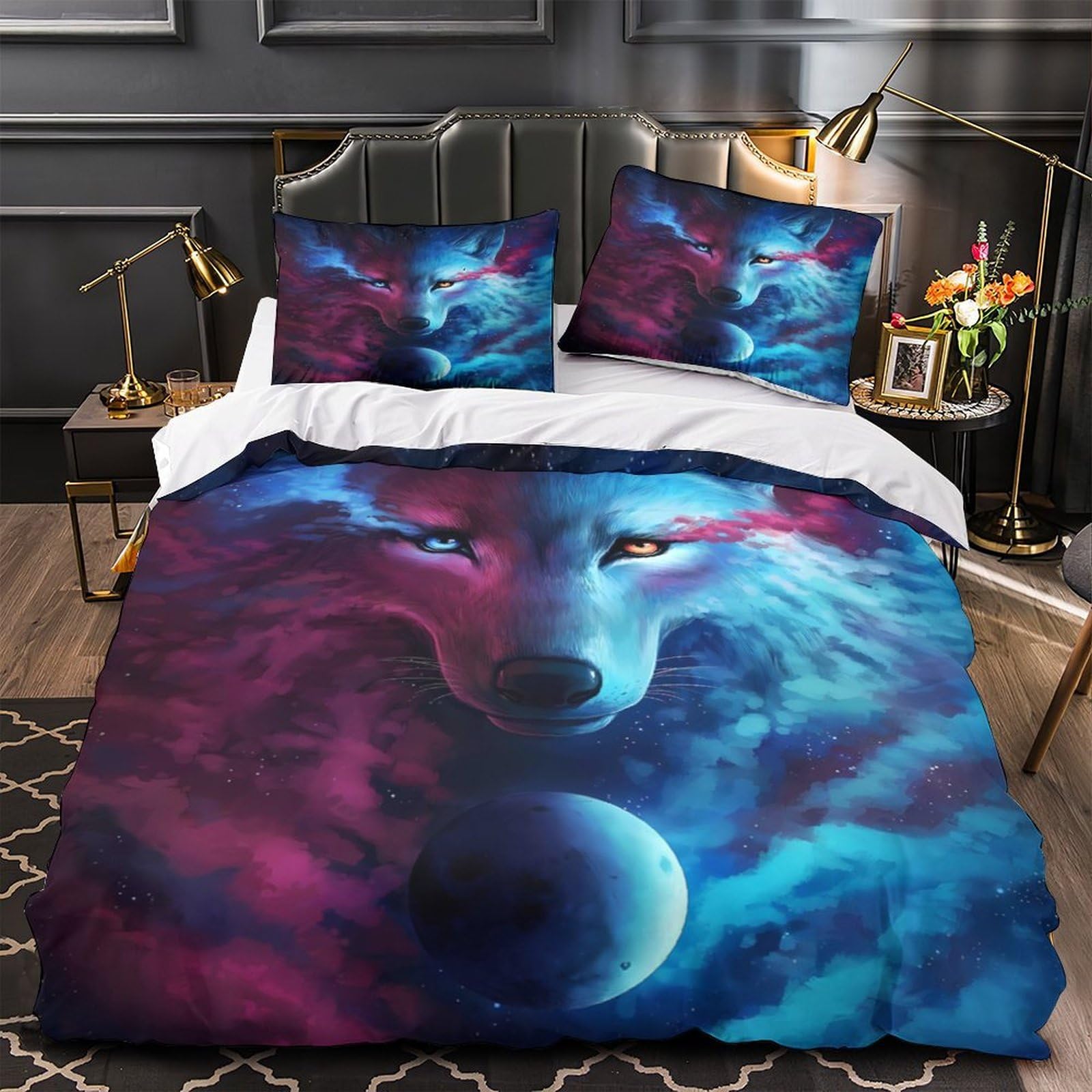 Housse de couette espace galactique 3D pour créer une chambre d'enfant thématique et moderne