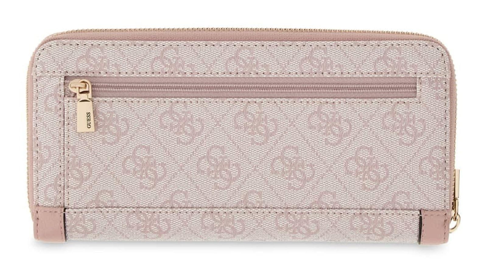 GUESS Monedero Lindsey SLG Zip Around Wallet Orchid Logo Rosa Viejo