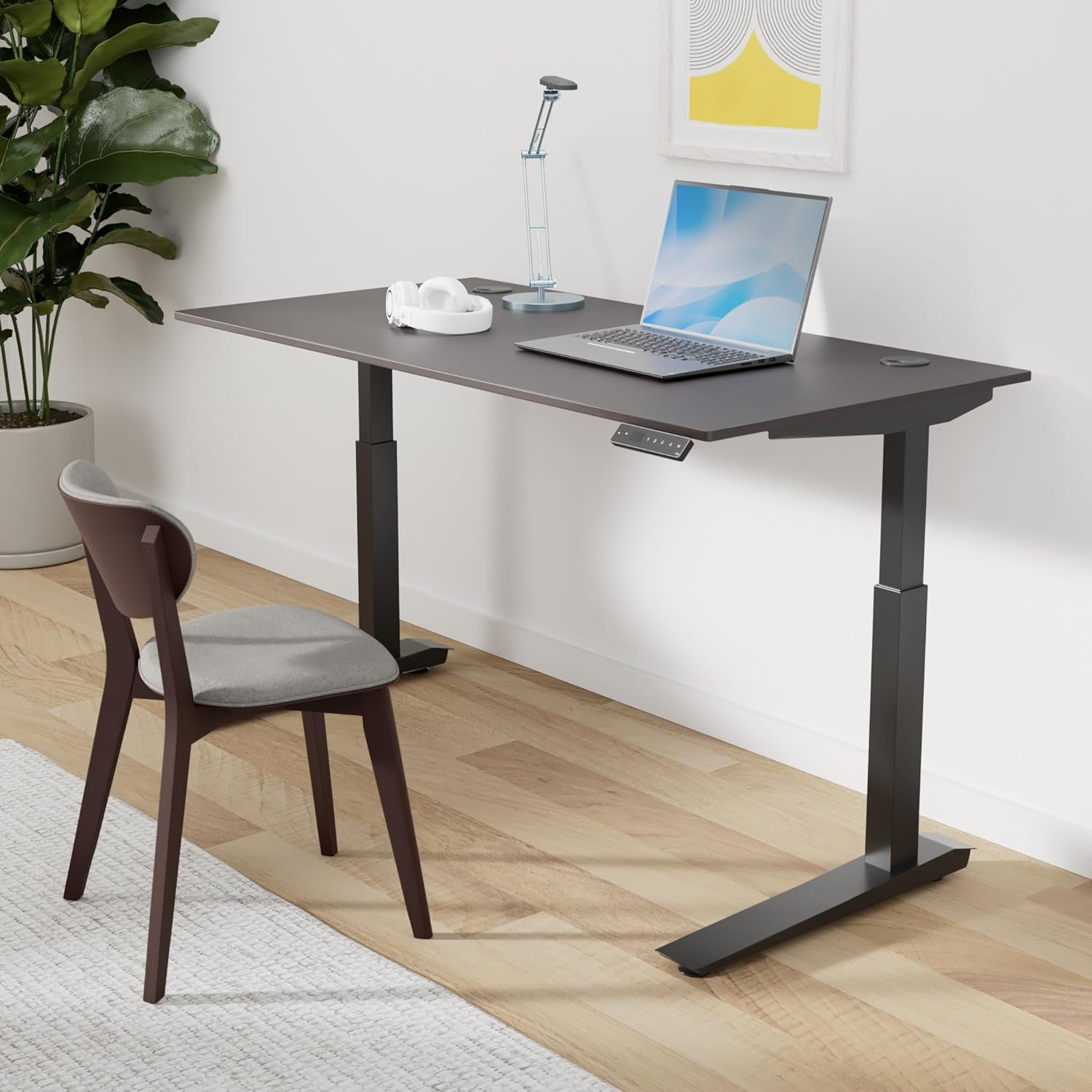 Fully Jarvis Standing Desk, Dark Bamboo, 60"x27" - Image 3