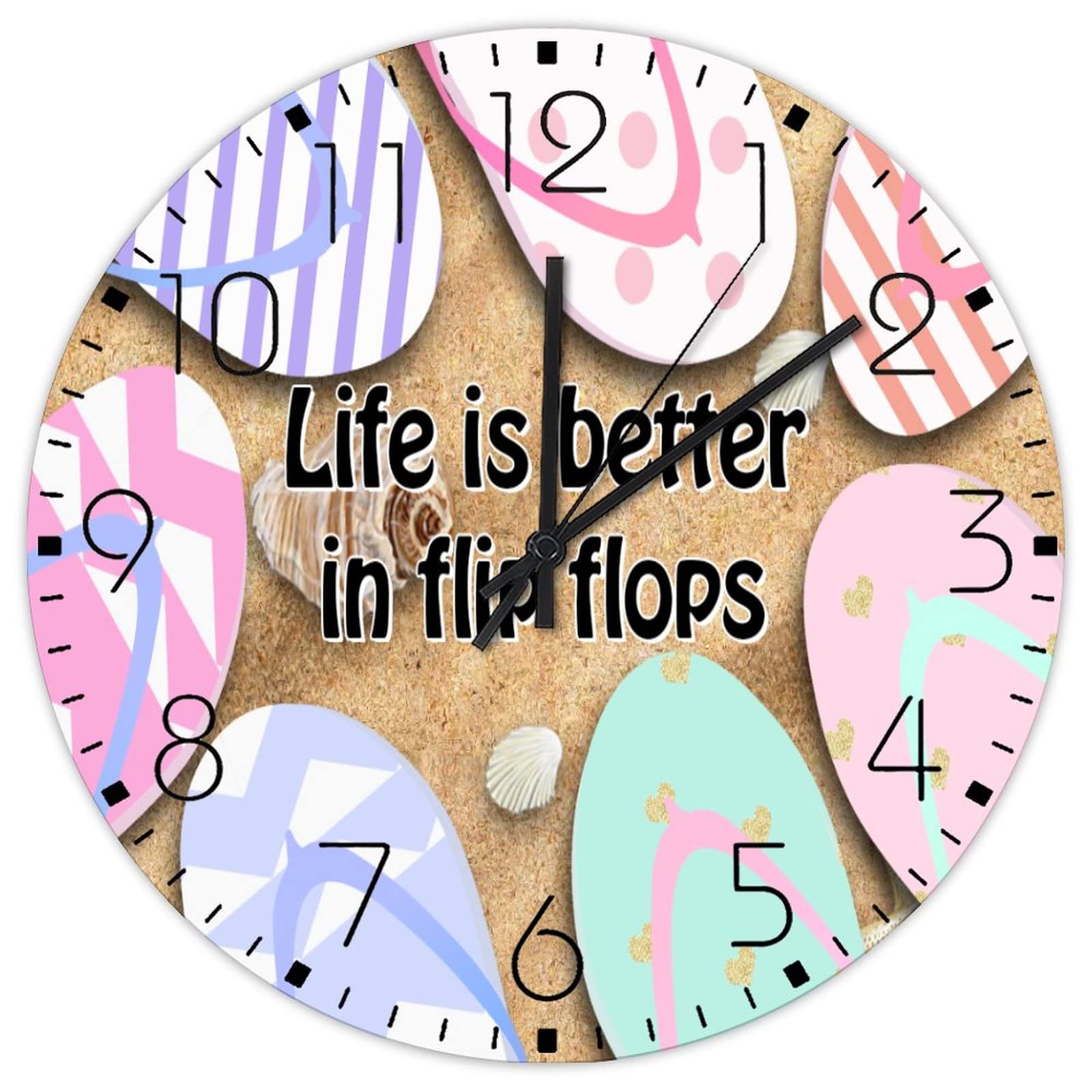 Horloge murale en bois sans tic-tac pour supprimer les bruits nocturnes agaçants du salon