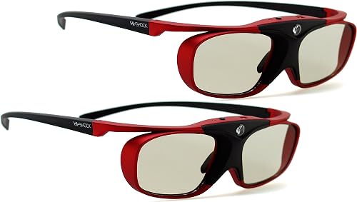 2x RF Pro Scarlet Heaven lunettes actives 3D pour vidéo Hi-SHOCK