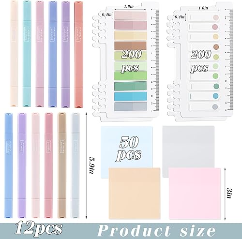 Miniatura 2 de 22 piezas de suministros de estudio bíblico, resaltadores bíblicos, bolígrafos de colores surtidos, 1000 hojas, notas adhesivas transparentes con 2