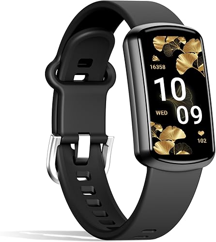 Rastreador de actividad física, reloj inteligente con frecuencia cardíaca 247, monitor de actividad con monitor de presión arterial y oxígeno en