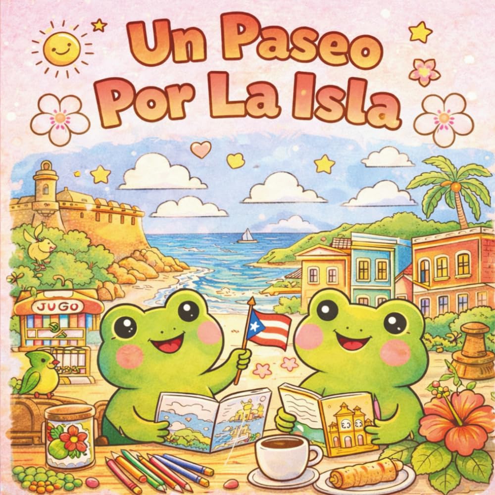 Un Paseo por la Isla: Simple & Cute Coloring Book