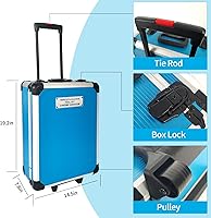 Vista 4 de Arcwares Juego de herramientas de aluminio para carrito de 799 piezas, color plateado, juego de herramientas de mano para el hogar, con cinturón