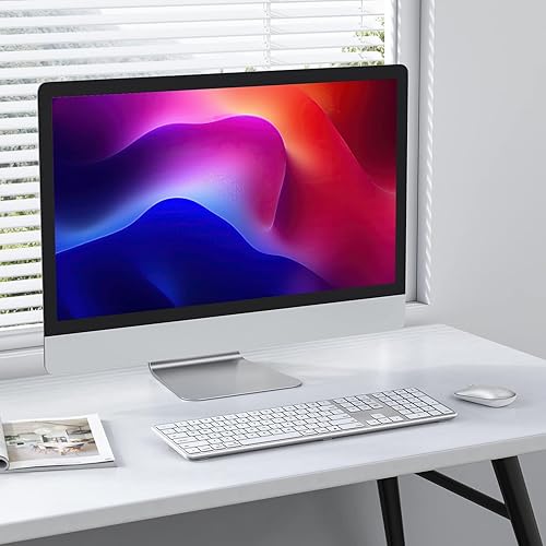 Miniatura 9 de OMOTON Teclado Bluetooth compatible con Mac, con teclado numérico, teclado inalámbrico recargable compatible con MacBook ProAir, iMac, Mac miniPro